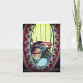 Karussellpferd in Spiegelung - individuelle Note K Dankeskarte (Vorderseite)