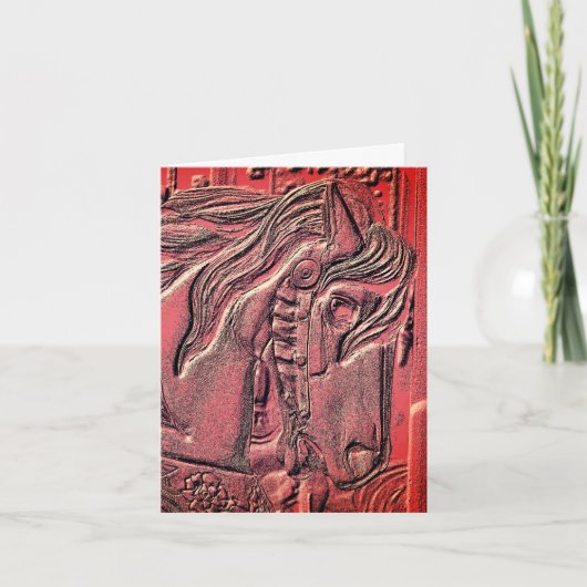Karussellpferd Kunst  (Vorderseite)