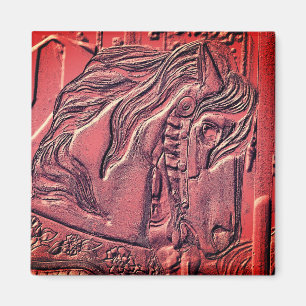 Karussellpferd Kunst  Magnet