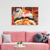 KARUSSELLPFERD LEINWANDDRUCK (Insitu (Wohnzimmer))