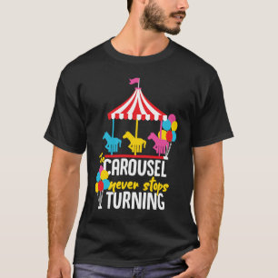 Karussellpferd Merry Go Round Design für Mädchen u T-Shirt