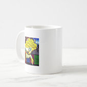 Karussellpferd mit gelber Mähne Kaffeetasse (Vorderseite Links)