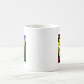 Karussellpferd mit gelber Mähne Kaffeetasse (Mittel)