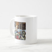 Karussellpferd mit Mähne Kaffeetasse (Vorderseite Links)