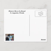 Karussellpferd Postkarte (Rückseite)