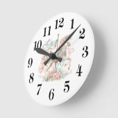 Karussellpferd Runde Wanduhr (Winkel)