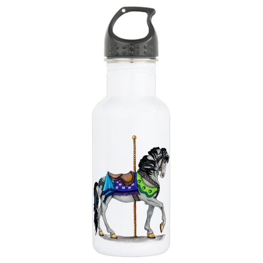 Karussellpferd Trinkflasche (Vorderseite)