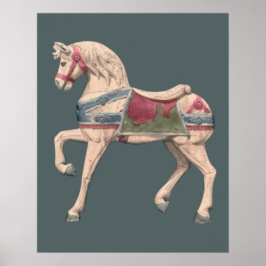 Karussellpferd von Henry Murphy Poster (Vorne)