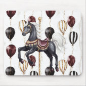 Karussellpferd Zirkusballons Mousepad (Vorne)