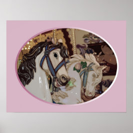 Karussellpferde drucken Poster