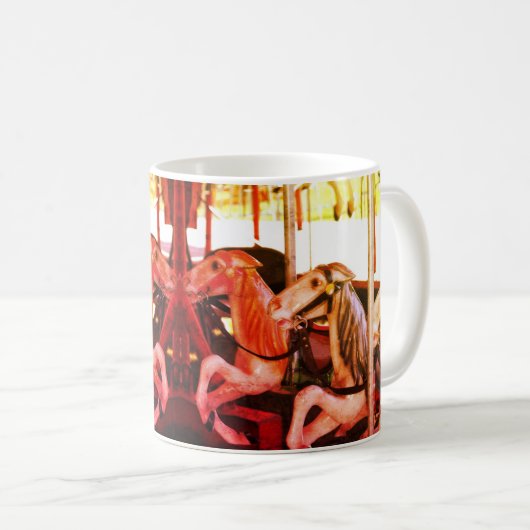 Karussellpferde-Erinnerungen Kaffeetasse (VorderseiteRechts)