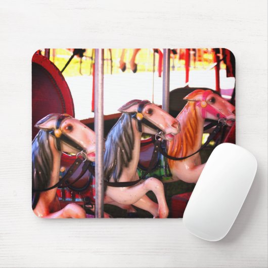 Karussellpferde-Erinnerungen Mousepad (Mit Mouse)
