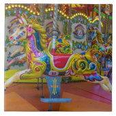 Karussellpferde mit Keramik Fliese (Vorderseite)