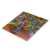 Karussellpferde mit Keramik Fliese (Seite)