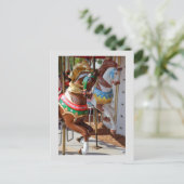 Karussellpferde Postkarte (Stehend Vorderseite)