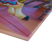 Karussellpferde zum Glasschneiden Schneidebrett (Ecke)