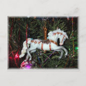 Karussellpferdeverzierung Postkarte (Vorderseite)