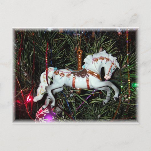 Karussellpferdeverzierung Postkarte (Vorderseite)