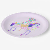 Karussellplatte Pappteller (Schrägansicht)