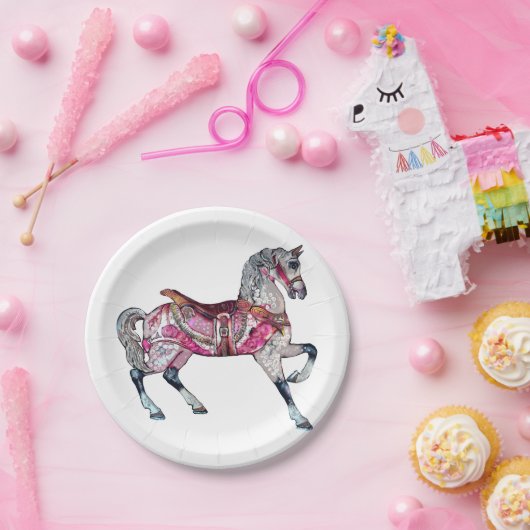 Karussellplatte Pappteller (Party)