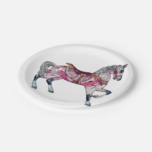 Karussellplatte Pappteller (Schrägansicht)