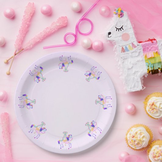 Karussellplatte Pappteller (Party)