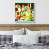 Karussellserie 34 leinwanddruck (Insitu (Schlafzimmer))