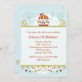 Karussellvergnügen Einladung (Vorne/Hinten)