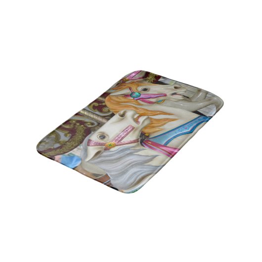 Karusselpferde Badematte (Schrägansicht)