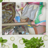 Karusselpferde Geschirrtuch (Gefaltet)