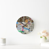 Karusselpferde Runde Wanduhr (Zuhause)