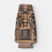 Karvellholz Monogramm Flasche Cooler Flaschenkühler (Vorderseite)