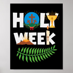 Karwoche Palmsonntag Gründonnerstag Karfreitag Poster