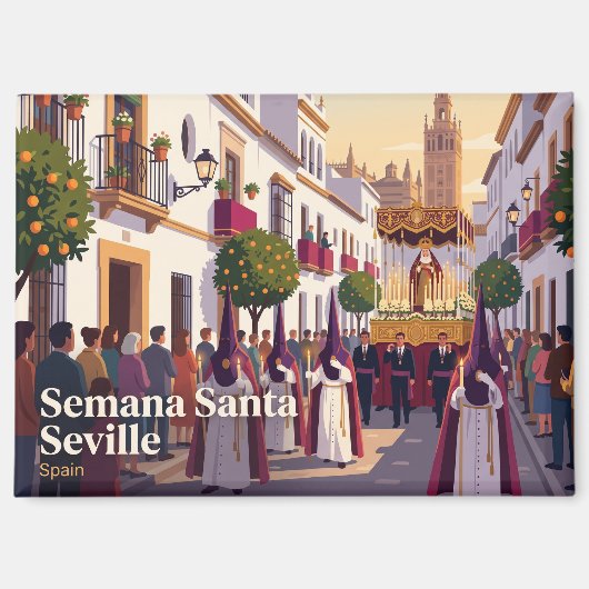 Karwoche Sevilla Spanien Magnet (Vorderseite)