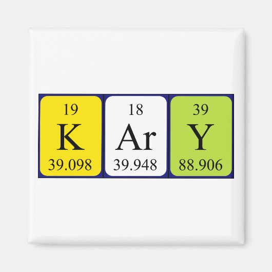 Kary Periodenmagnet Magnet (Vorne)