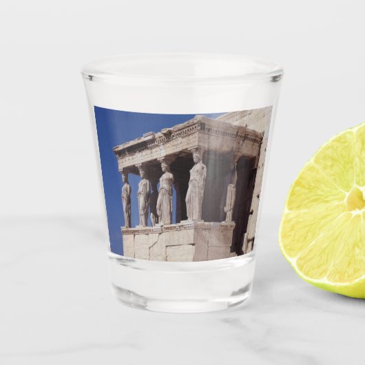 Karyatiden Schnapsglas (Vorderseite)