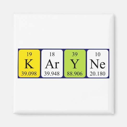 Karyne Periodenmagnet Magnet (Vorne)
