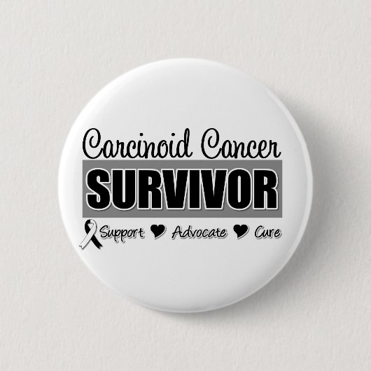 Karzinoid Cancer Survivor Abzeichen Button (Vorderseite)