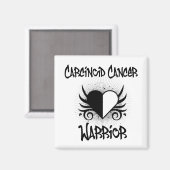 Karzinoid Cancer WARRIOR Herztattoo Magnet (Vorderseite/Rückseite)
