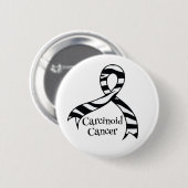 Karzinoider Krebs-Bewusstseinzebra-Band-Knopf Button (Vorne & Hinten)