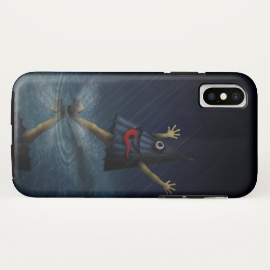 Kasa Obake Japanischer Regenschirm Ghost Rainy Day Case-Mate iPhone Hülle (Rückseite (Horizontal))