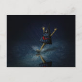 Kasa Obake Japanischer Regenschirm Ghost Rainy Day Postkarte (Vorderseite)