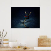 Kasa Obake Japanischer Schirmghost am Regentag Poster (Küche)