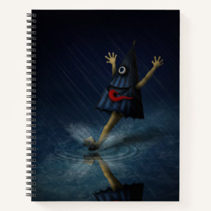 Kasa Obake Japanischer Student Hiragana Chart Notizblock