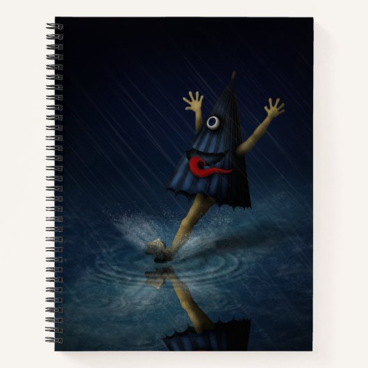 Kasa Obake Japanischer Student Katakana Chart Notizblock (Vorderseite)