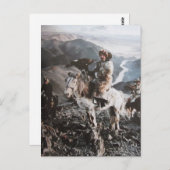 Kasachen von der Mongolei- Postkarte (Vorne/Hinten)
