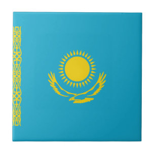 Kasachische Flagge Keramikfliese