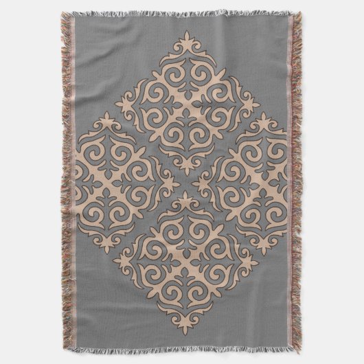 Kasachische Schmuckmuster werfen Decke (Vorderseite Vertikal)