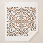 Kasachische Ziermuster Sherpadecke (Vorderseite)