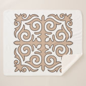 Kasachische Ziermuster Sherpadecke (Vorderseite (Horizontal))